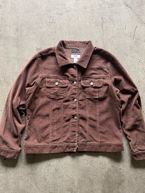 VTG Old Navy Women’s Corduroy Jacket in Washed Brown - Size L